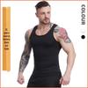 Men's Quick-Dry Y-Back Sports Tank Top: High-Elastic, Breathable Silk Grid Design for Running, Basketball, and Fitness.