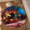 Alien Ornate Frame Round mat, Anti-slip Circle Carpet Chair rug For livingroom,Bedroom, doormat home decor Gift Christmas Gifts