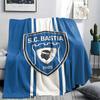1PC Sporting Club de Bastia Patterned Flannel Blanket Suitable For All Seasons for Home Decor Warmth and Comfort Gifts Holiday Present