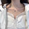 Diamond Studded Gourd Pendant Necklace Version for Girls, Collarbone Chain for Japanese and Korean Minimalist Style Accessories