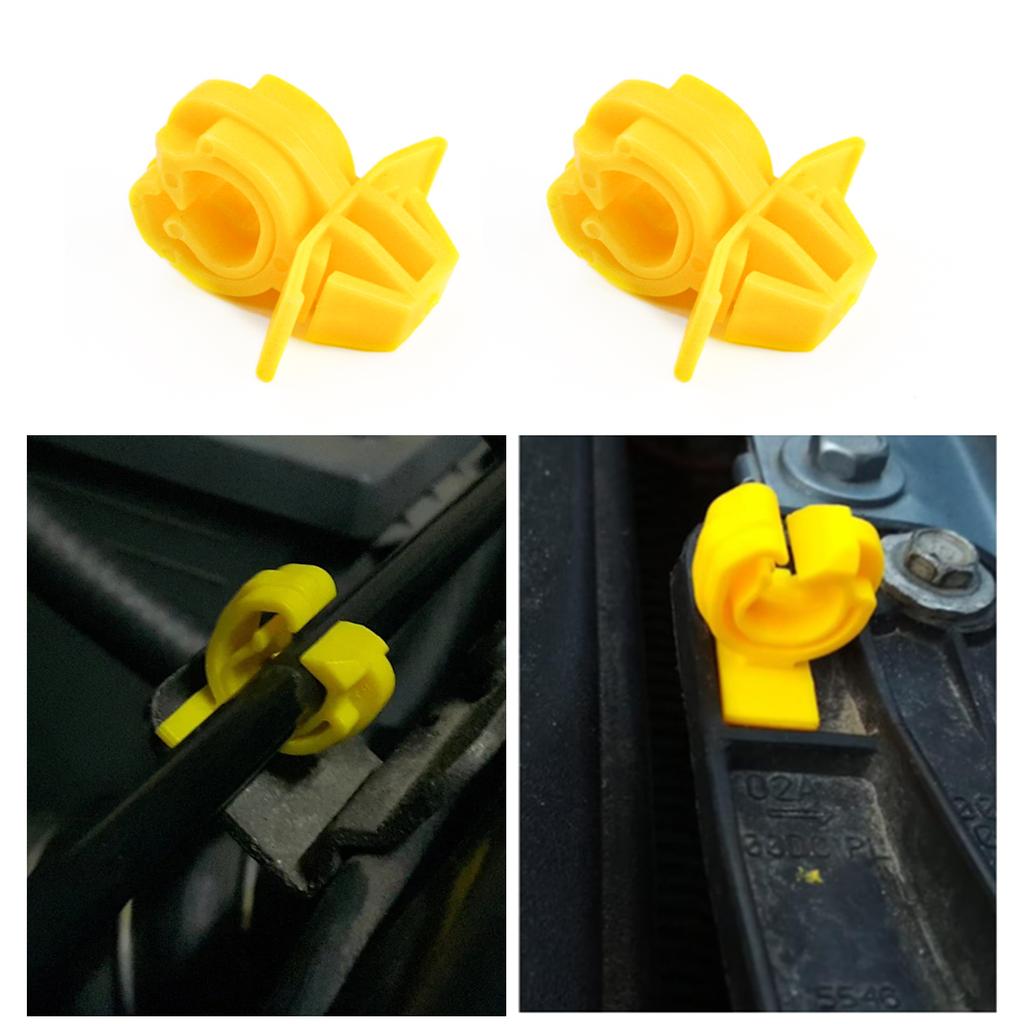 2X зажимы для троса капота для Opel Corsa DE, крепежный держатель, стопор, заклепка, крепеж, стойка стойки, фиксатор стойки, замена