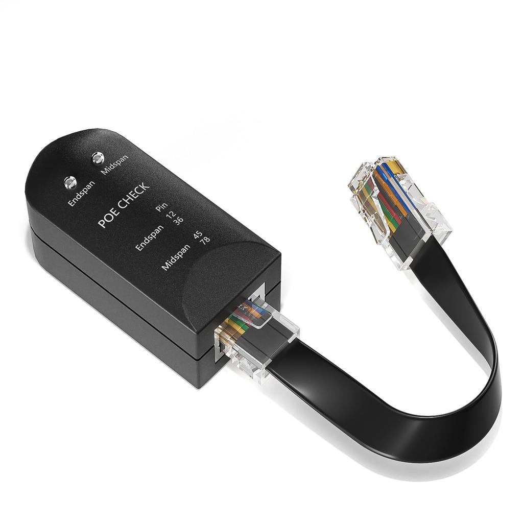 Детектор PoE VCELINK, Тестовый кабель в комплекте, Тестер, Проверка PoE, Поддерживает Midspan (Промежуточный с питанием),