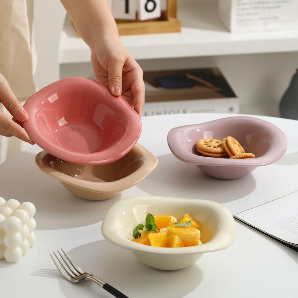 Multi-use Cat Bowl Ceramic Pet Drinking Feeder Pet Supplies Dog Food Feeding Basin  Neck Protection