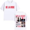 Singer De La Rose Tour Album Graphic Tshirt Fashion Mens Women Harajuku Short Sleeve Tshirts Vintage Oversized Cotton T Shirts