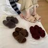 Шерсть ягненка Интернет-знаменитость толстая подошва Мао Мао тапочки женские носят осень и зиму 2025 новый стиль знаменитости повседневные тапочки Мао Мао