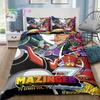 Robot Grendizer Bedding Set Single Twin Full Queen King Size Bed Set Adult Boys Bedroom Anime Bedding Gift