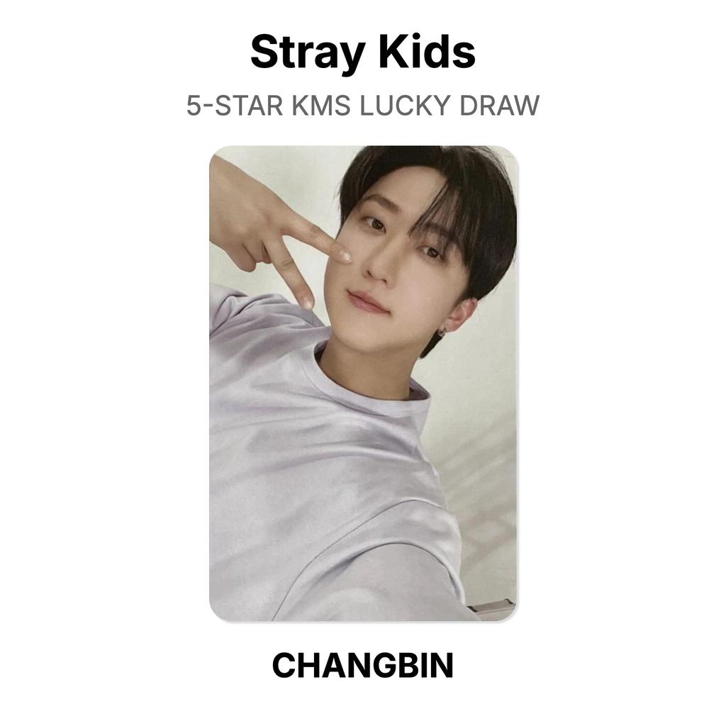 Stray Kids Официальная фотокарточка 5-ЗВЕЗДНОЙ ЛОТЕРЕИ KMS