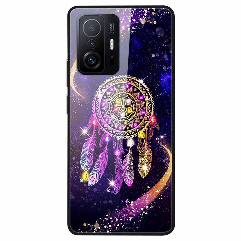 Для Xiaomi 11T Закаленное Стекло Чехол Мягкий Бампер Жесткий Funda Для Xiaomi mi 11T Pro Чехол для Телефона 11 T 11T Pro 11TPro Задняя Крышка Корпуса