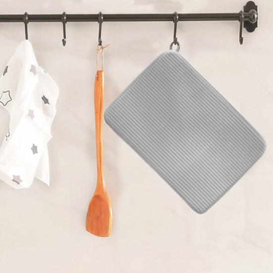 2 шт. большой коврик для сушки посуды, ультра-толстые нескользящие, суперабсорбирующие кухонные подушечки для сушки посуды, сушилки для посуды