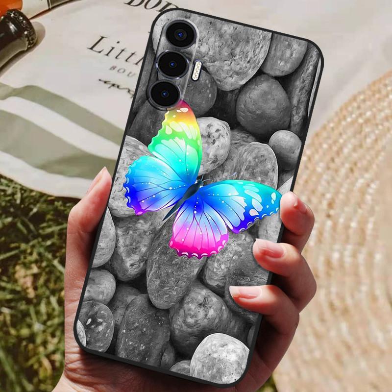 Чехол для Tecno Pova 3 Pova Neo Мягкий силиконовый задний чехол для Tecno Pova Neo LE6 Чехлы Чехол Pova3 PovaNeo Чехол для телефона Coque