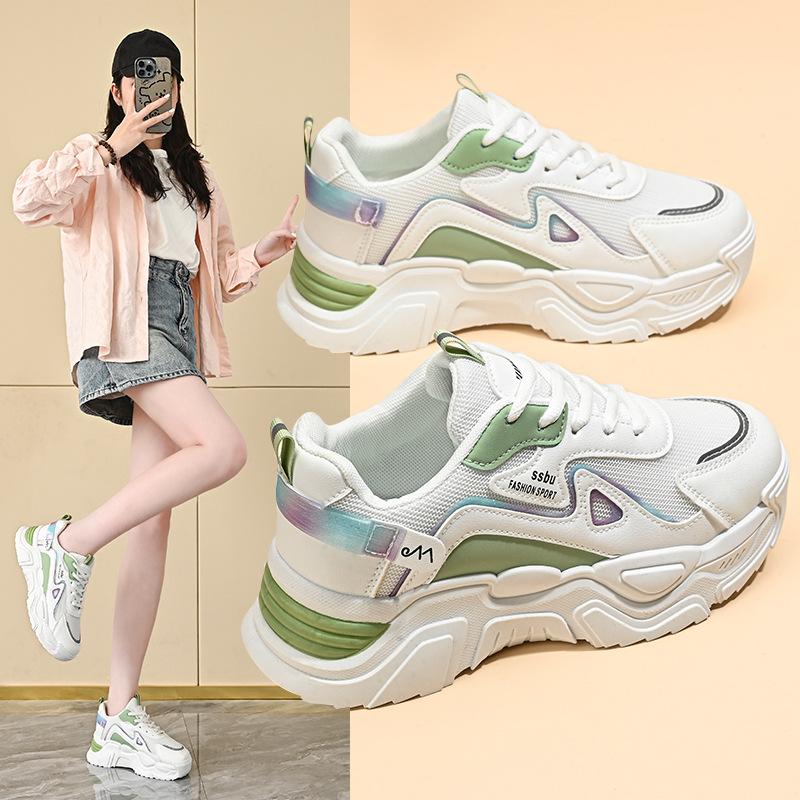 Daddy Shoes Women's Spring 2025 New Shoes Women's Tide Ins Versatile and Popular Spring and Autumn Casual Sports Shoes K802