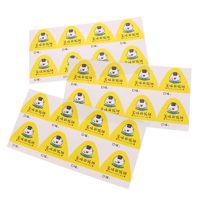 80 шт. Треугольные наклейки для упаковки рисовых шариков, наклейки для суши на сумку с водорослями нори, онигири, инструменты для форм для приготовления суши, аксессуары для бэнто