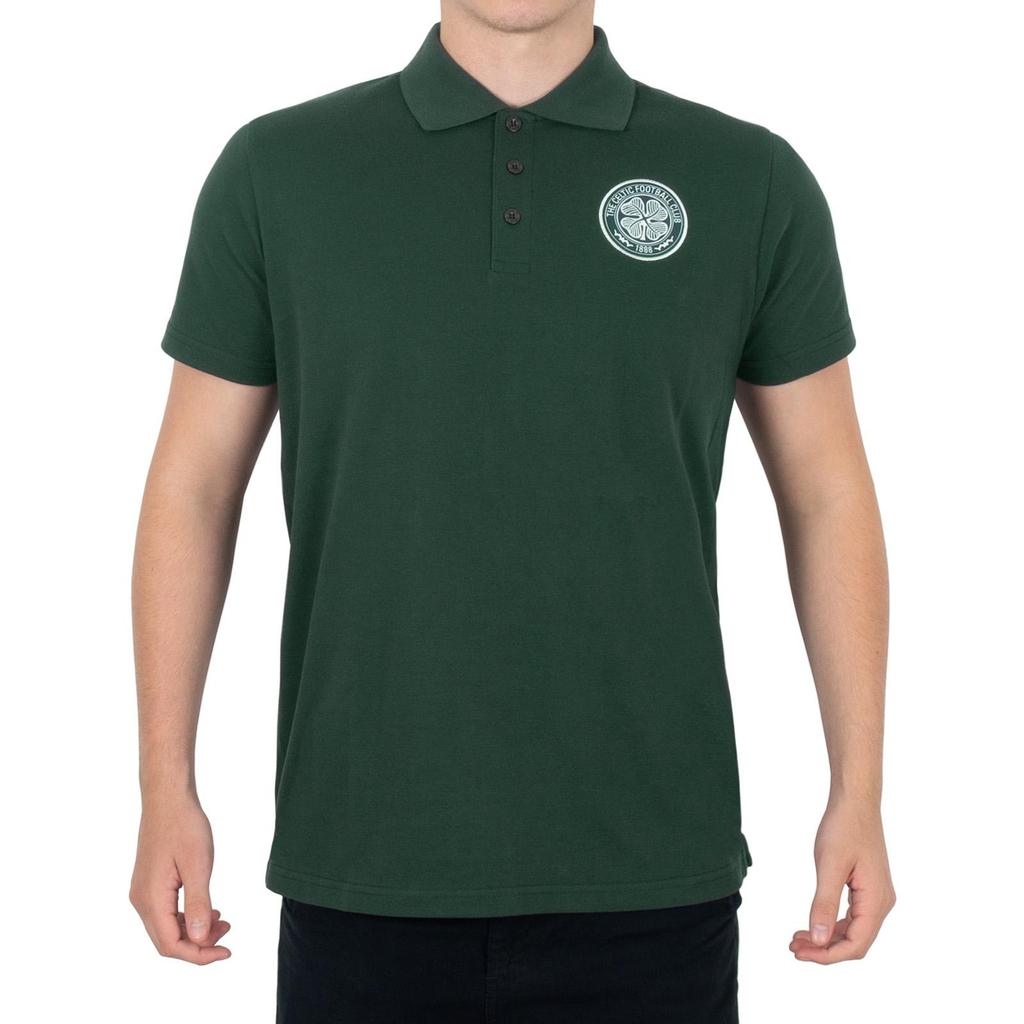 Celtic FC Mens Crest Polo Shirt
