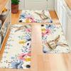 1Pcs Anti Fatigue Kitchen Rugs Spring , Happy Easter Print Waterproof Non-Slip Thick Cushioned Kitchen Mat Heavy Duty Comfort Standing Mat for Kitchen