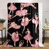Ballet Girl Pink Blanket bedroom Blanket for Livingroom Couch lunch break Soft throw for Friend's festival Gift