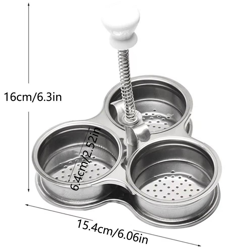 Пароварка для яиц из нержавеющей стали, антипригарная, с карманами для яиц, для варки на пару