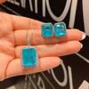 Jewelry Imitation Paraiba Diamond Women'S Pendant Stud Earrings Main 12 * 16 9 * 12