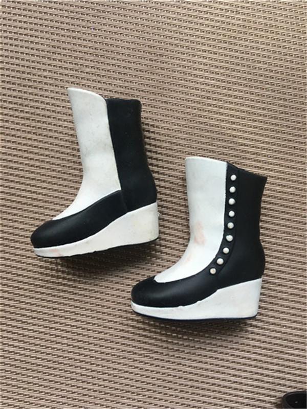 Male Doll Prince Shoes Fashion Doll Decors Original Quality Sandals Shoes Boots Black White Silver Shoes For 1/6 Male Dolls