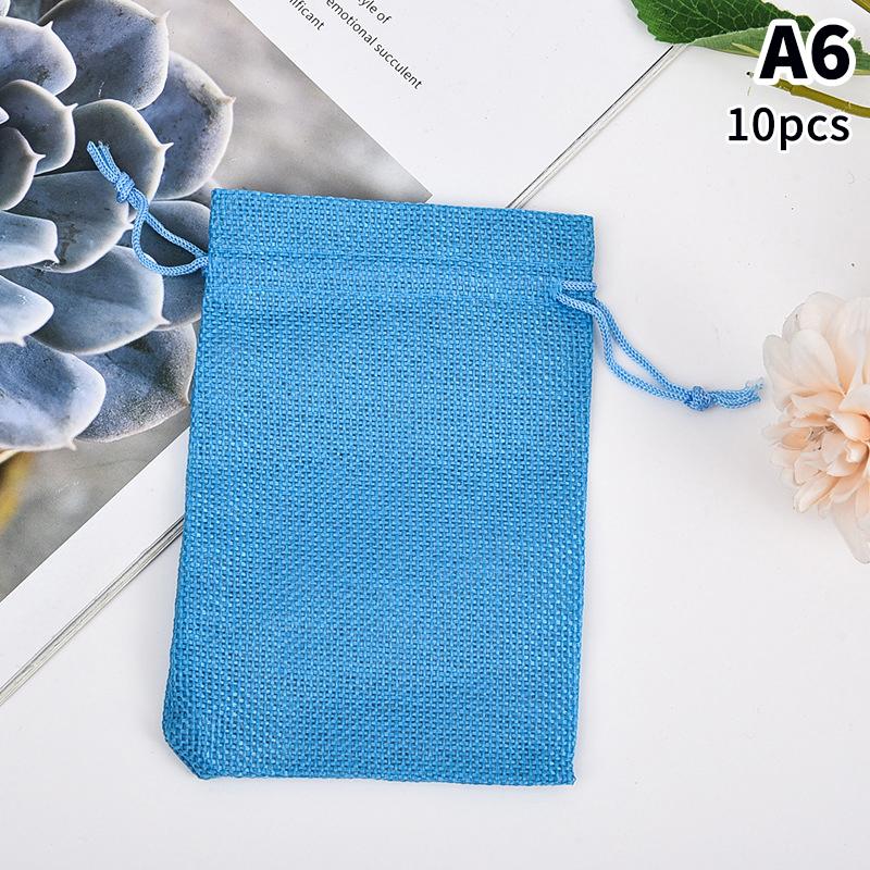 10 шт. 10X14 см джутовый подарочный мешочек ручной работы натуральный мешочек хлопок лен подарочная упаковочная сумка мешочек для хранения ювелирных изделий