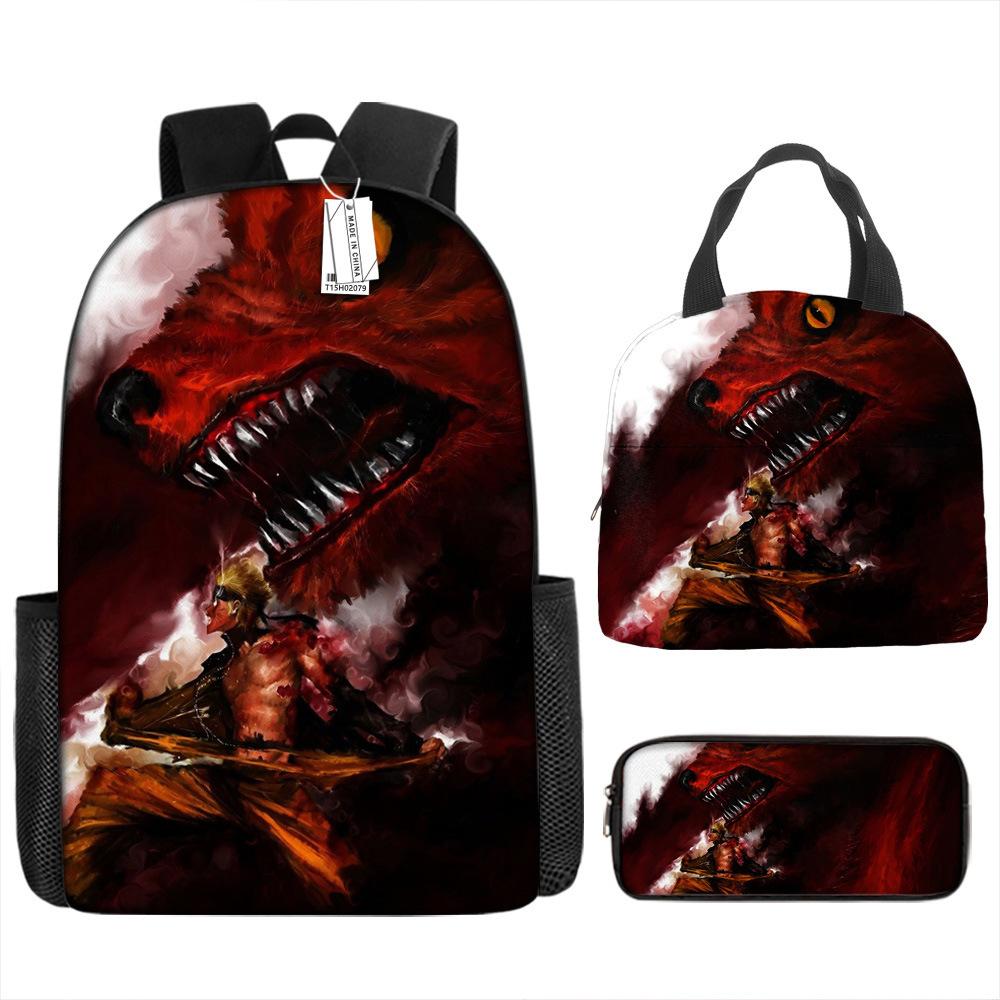 Рюкзак Наруто для учеников начальной школы 3-й 5-й 6-й класс детский рюкзак большой вместимости водоотталкивающий