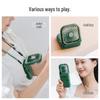 Ultra-Thin Foldable Handheld Neck-Hanging Mini Fan with USB Charging and Digital Display