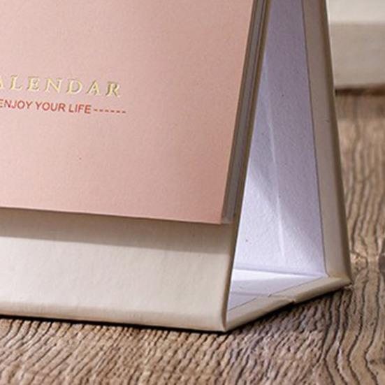 2026 Настольный календарь Минималистичный календарь с 18-месячным планировщиком Металлическая спираль и блок для заметок Английский Ручная работа Настольное украшение для офиса дома школы