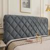 Fashion Luxury Embroidered Velvet Quilted Headboard Cover Solid Color Soft Fluffy Short Plush All-inclusive Bed Head Cover