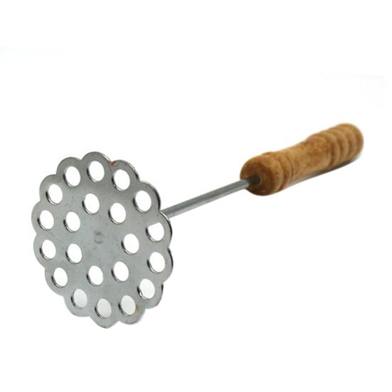 Kitchen Gadget Multi-use Practical Easy To Use Large Round Press Plate for Vegetable Fruits Masher Kitchen Tool