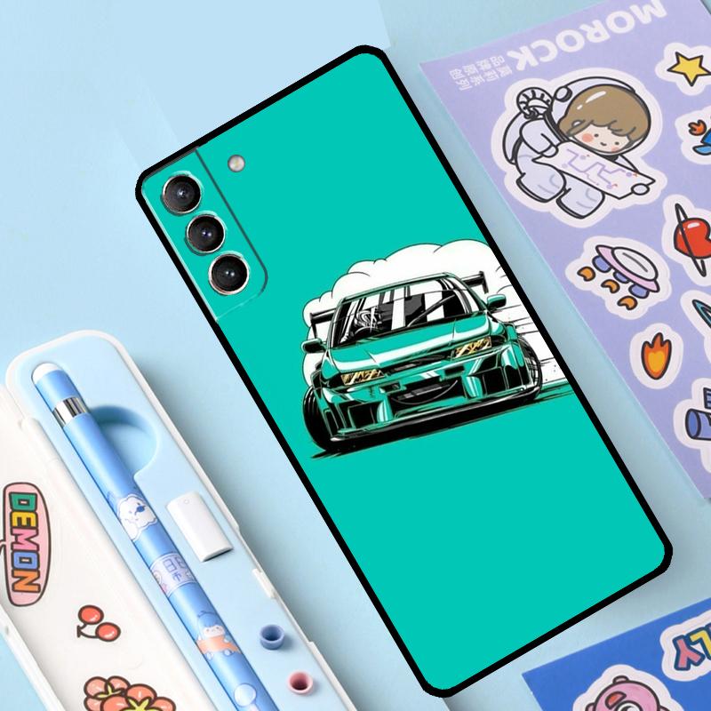 JDM Car Case For Samsung Galaxy S23 S22 S20 S21 Ultra S8 S9 S10 Note10 Plus Note20 Ultra S20 FE Cover