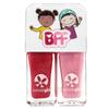 Sweeties Nail Polish Duo Set, Hot Pink & Soft Glitter Pink, 2-piece Set