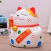 Cute Cat Shape Saving Box Fadeless Animal Ornaments Cartoon Lucky Cat Piggy Bank  Study