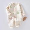 Thick Warm Cotton-Padded Baby Romper for Spring, Autumn, and Winter