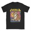 25Catzilla Футболка Мужская Хлопковая Потрясающая Футболка O-образный Вырез Футболки Короткий Рукав Одежда Оригинал