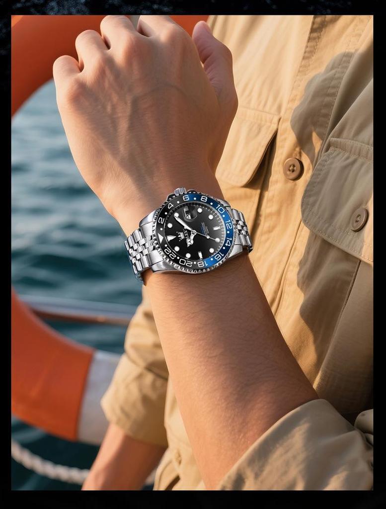 OLEVS Светящиеся Водонепроницаемые Мужские Кварцевые Часы