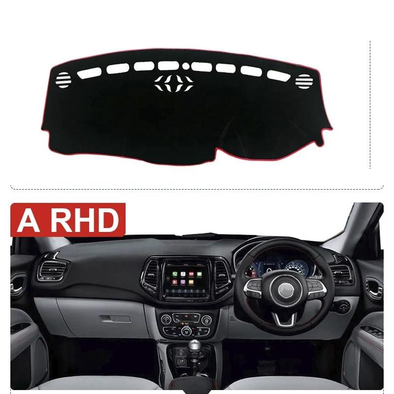 Накладка на приборную панель автомобиля Защита от света Платформа приборов Накладка на стол Коврики Ковры Аксессуары Для Jeep Compass MP M6 2017 2018 2019 2020