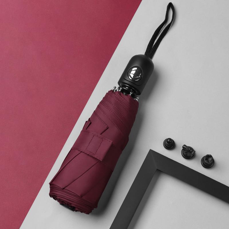 Colorful Mini Umbrella Rain Portable Automatic Umbrella Women Five Folding Sun Umbrella Kids Anti UV Travel Parasol Windproof