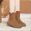 New Fashion Sheepskin Wool Integrated Short Boots Snow Boots Winter Women's Push And Thick Insulation Cotton Boots Women's