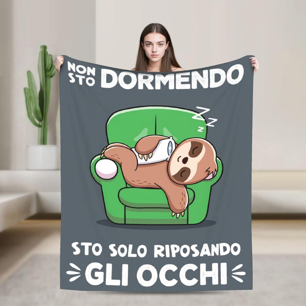 Soft Warm Blanket Travel Office Grandpa Tv Sleeping Throw Blanket Flannel Bedspread For Couch Bed Fluffy Sofa Bed Cover