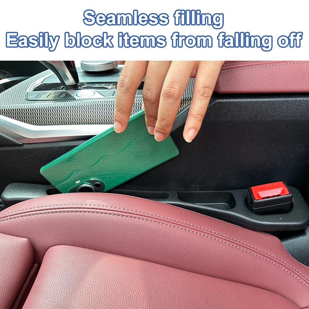 1/2pcs Car Seat Gap Filler Organizer PU Waterproof Universal Car Gap Filler Seat Gap Storage Organizer Car Interior Accessories