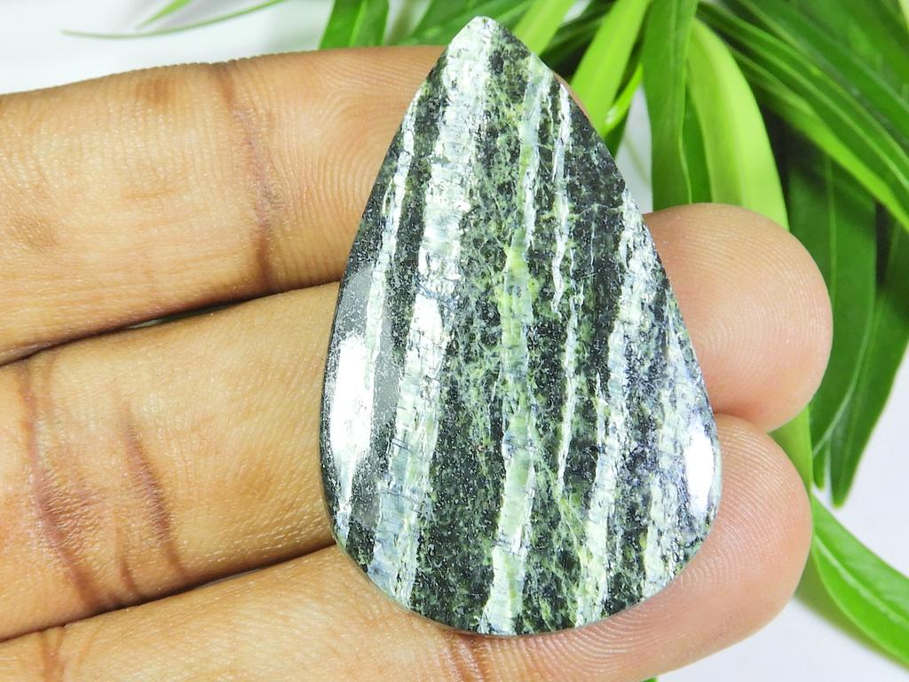 66Cts. Натуральный зеленый швейцарский опал кристалл овальный кабошон драгоценный камень 28X44X06 мм SK-729