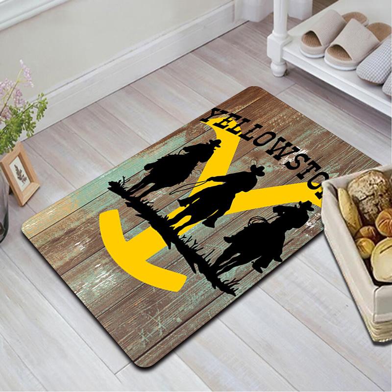 Yellowstone Cowboy Rug Floor Mat for Living Room or Bedroom Soft and Comfortable Carpet a Gift for Birthday and Holiday.DFF0925051