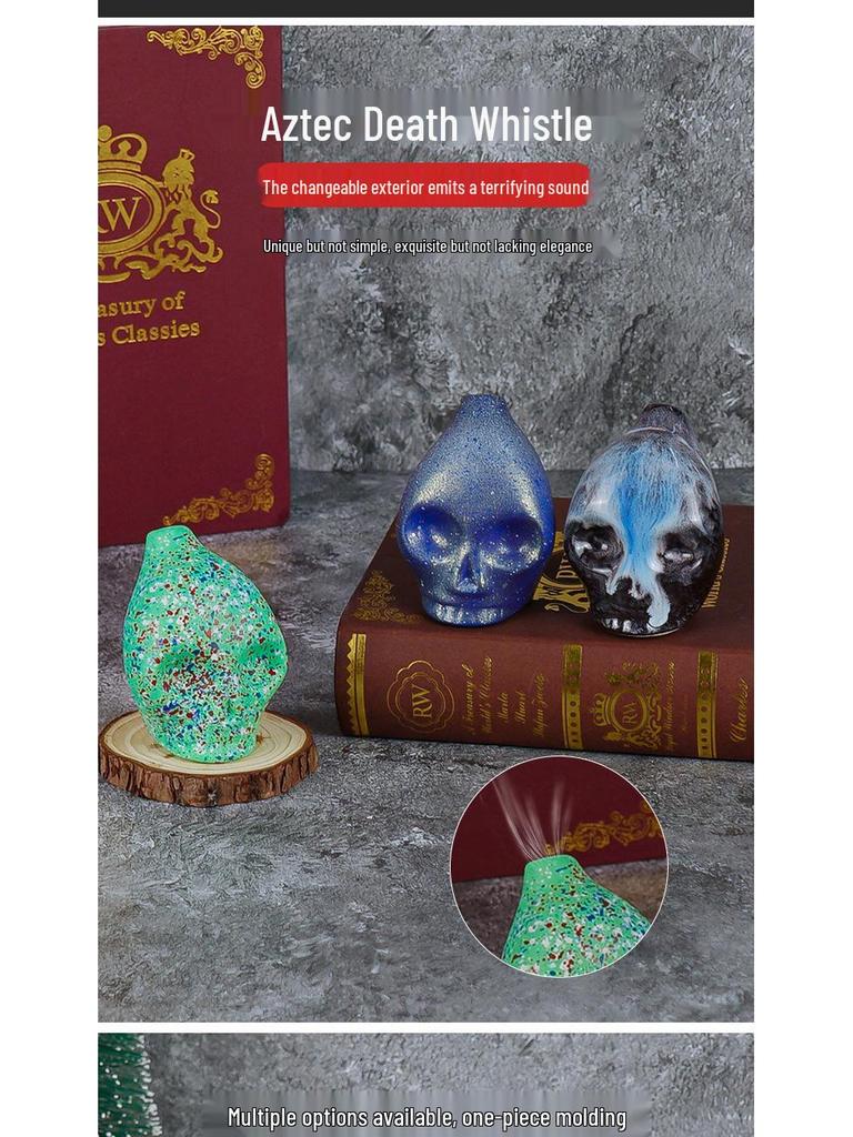 Настраиваемый ацтекский свисток смерти - Призрачный аксессуар для Хэллоуина
