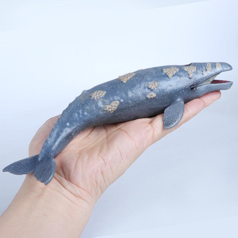 Cross-Border Marine Life Model Toy: Gray Whale, Orca, Humpback, Narwhal, Great White Shark