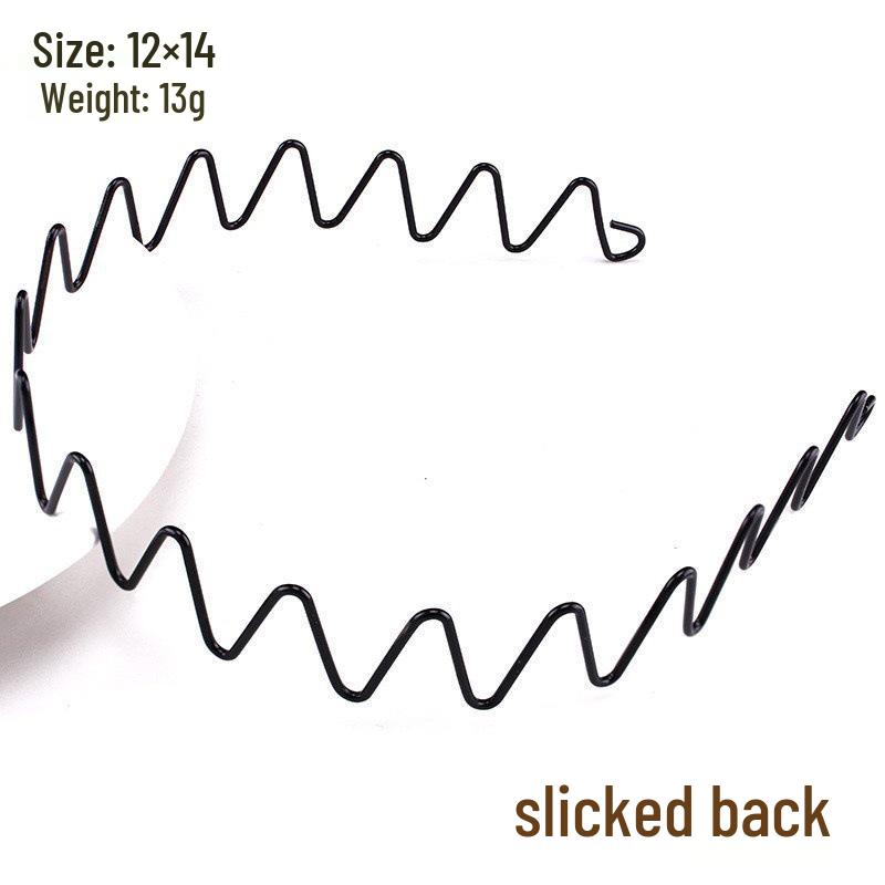 Универсальная стальная проволочная повязка на голову для мужчин и женщин: Трендовый, Невидимый и Идеальный для Спорта, Зачесанные Назад Волосы или Укладки Выбивающихся Волос.