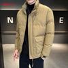 Мужская хлопковая куртка осень и зима новая мужская утолщенная куртка со стойкой воротником повседневная хлопковая рабочая мужская одежда