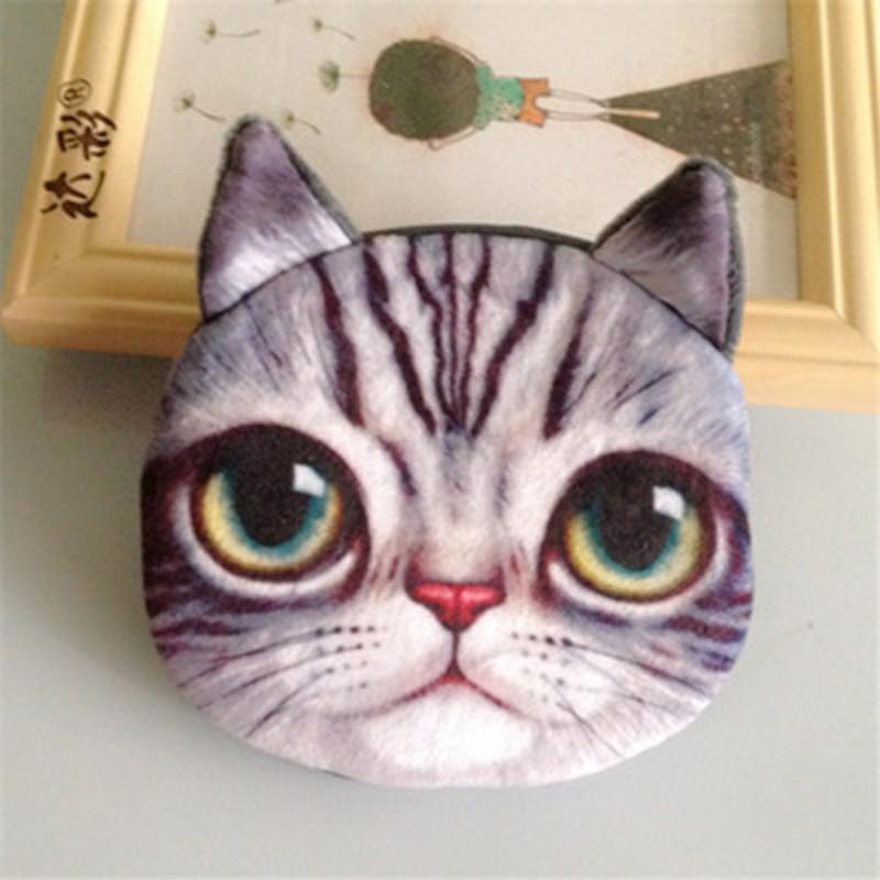 Кошелек для монет Кошка Мяу Звезда Собака Кошелек Милый Мультяшный Подарок Сумка для монет и карт Сумка для ключей Кошелек для монет Сумка-клатч Оптом