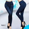 Women Printed Tight-fitting Super Stretch Leggings High Waist Outer Wear Sexy Close-fitting Imitated Denim Jean Leggings(Suitable for Weight 40-85kg)
