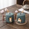420ml 3D Ceramic Mug Dog Design Milk Tea Cup Creative Tea Cup  Cafes