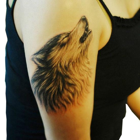 Наклейка креативная съемная водная пленка бумажная временная татуировка с изображением животных для праздника