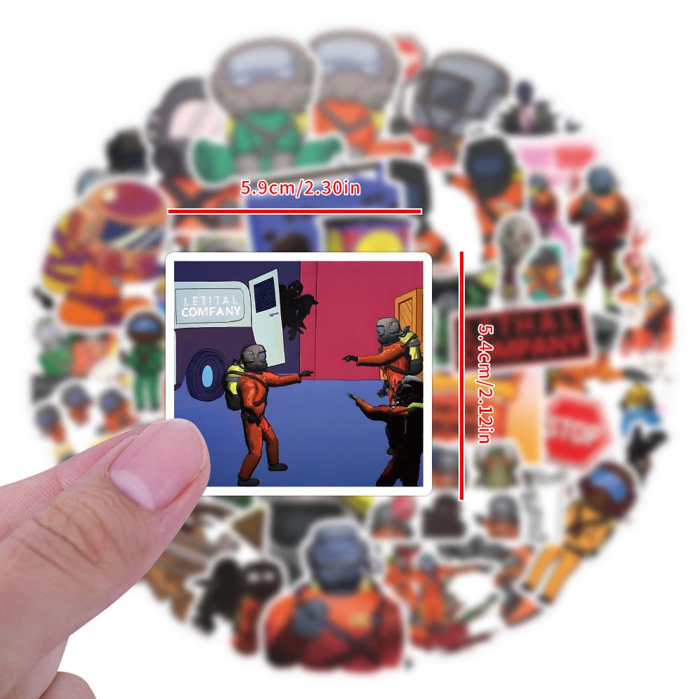 10/50pcs Game Lethal Company Stickers Gaffiti Stickers for DIY Luggage Laptop Skateboard Bicycle Stickers